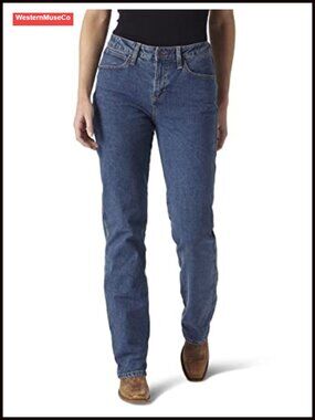 Wrangler Cowgirl Cut Slim Fit High Rise Stretch Jeans Tapered Leg